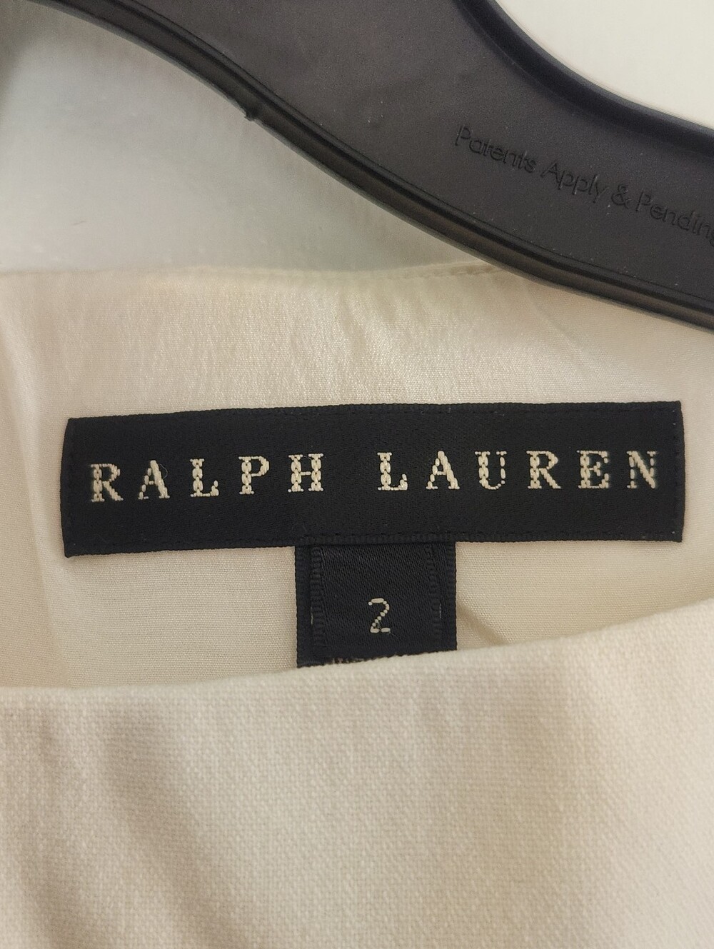 Ralph Lauren Black Label Wool Shift Dress White Ivory Size 2 - Picture 3 of 10